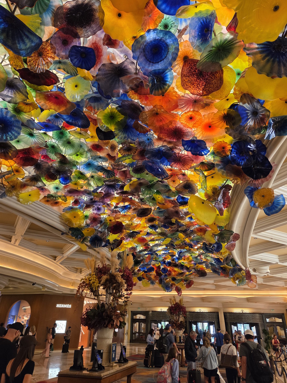 Dale Chihuly sculpture at Bellagio